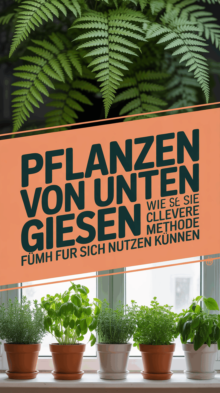 Pflanzen von unten gießen: Wie Sie diese clevere Methode für sich nutzen können