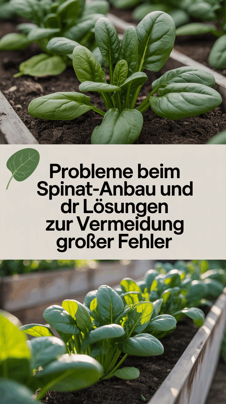 Probleme beim Spinat-Anbau und Lösungen zur Vermeidung großer Fehler