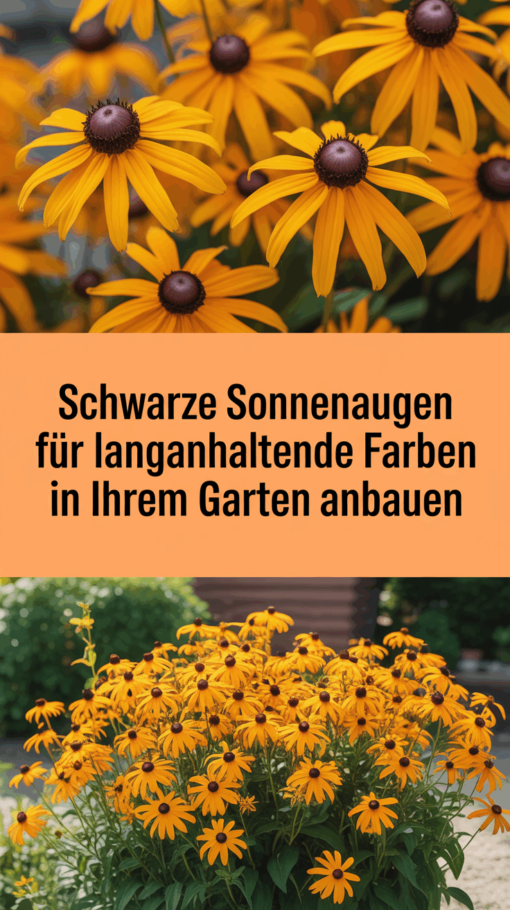 Schwarze Sonnenaugen für langanhaltende Farben in Ihrem Garten anbauen