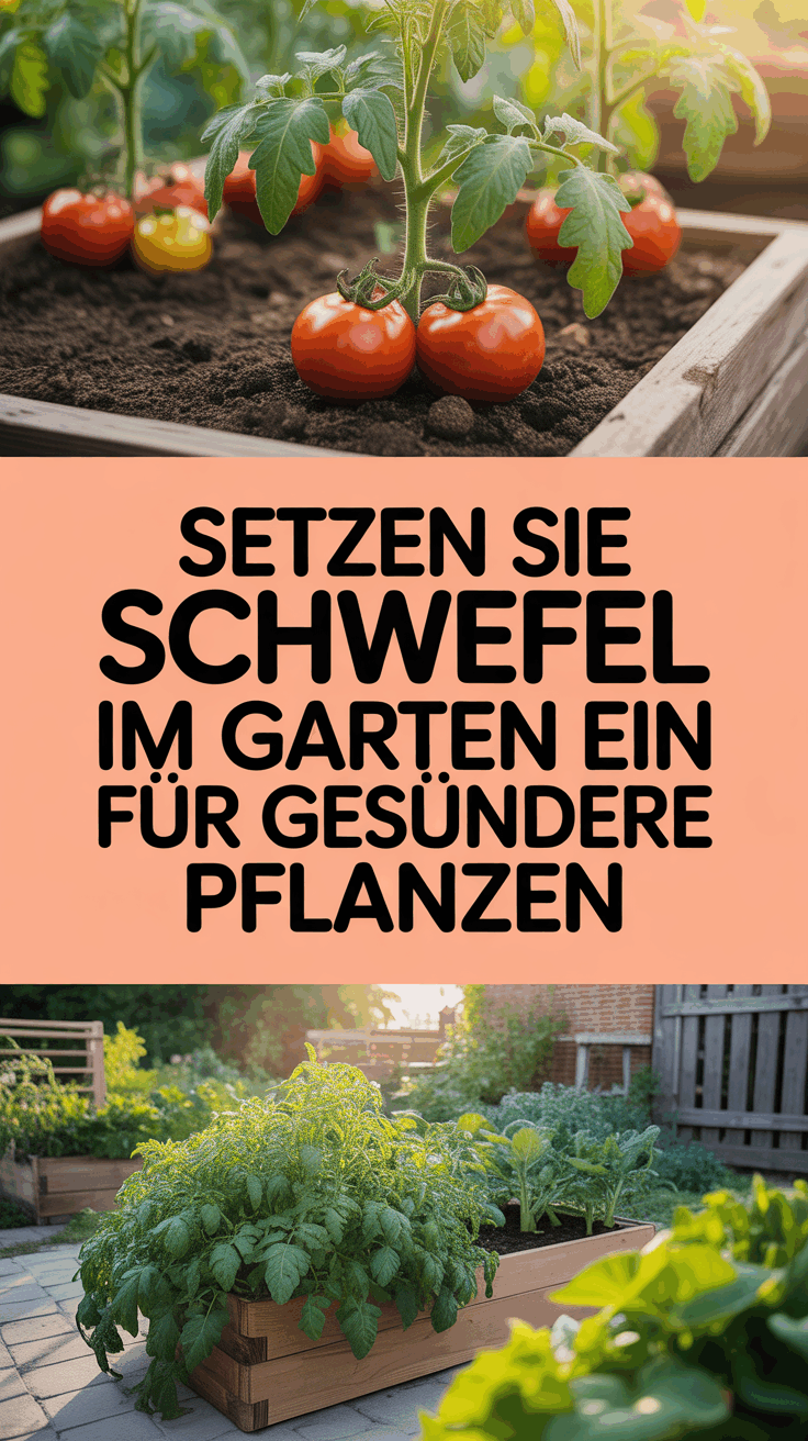 Setzen Sie Schwefel im Garten ein für gesündere Pflanzen