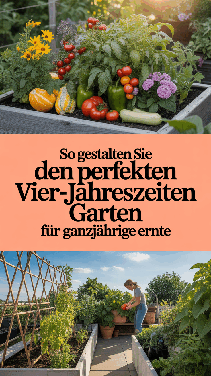 So gestalten Sie den perfekten Vier-Jahreszeiten-Garten für ganzjährige Ernte