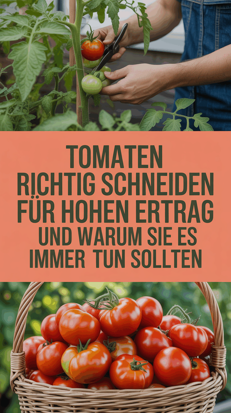 Tomaten richtig schneiden für hohen Ertrag und warum Sie es immer tun sollten