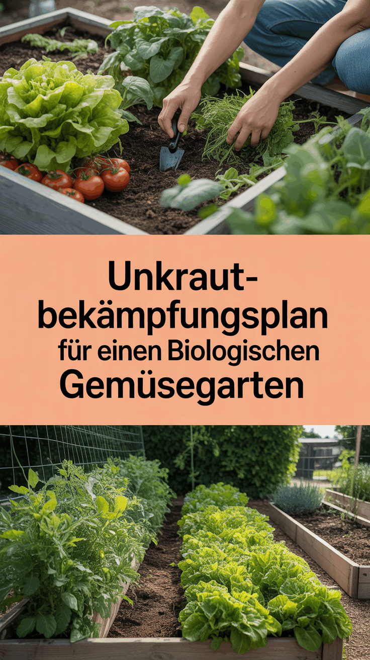 Unkrautbekämpfungsplan für einen biologischen Gemüsegarten