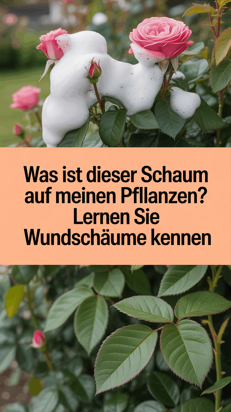 Was ist dieser Schaum auf meinen Pflanzen? Lernen Sie Wundschäume kennen