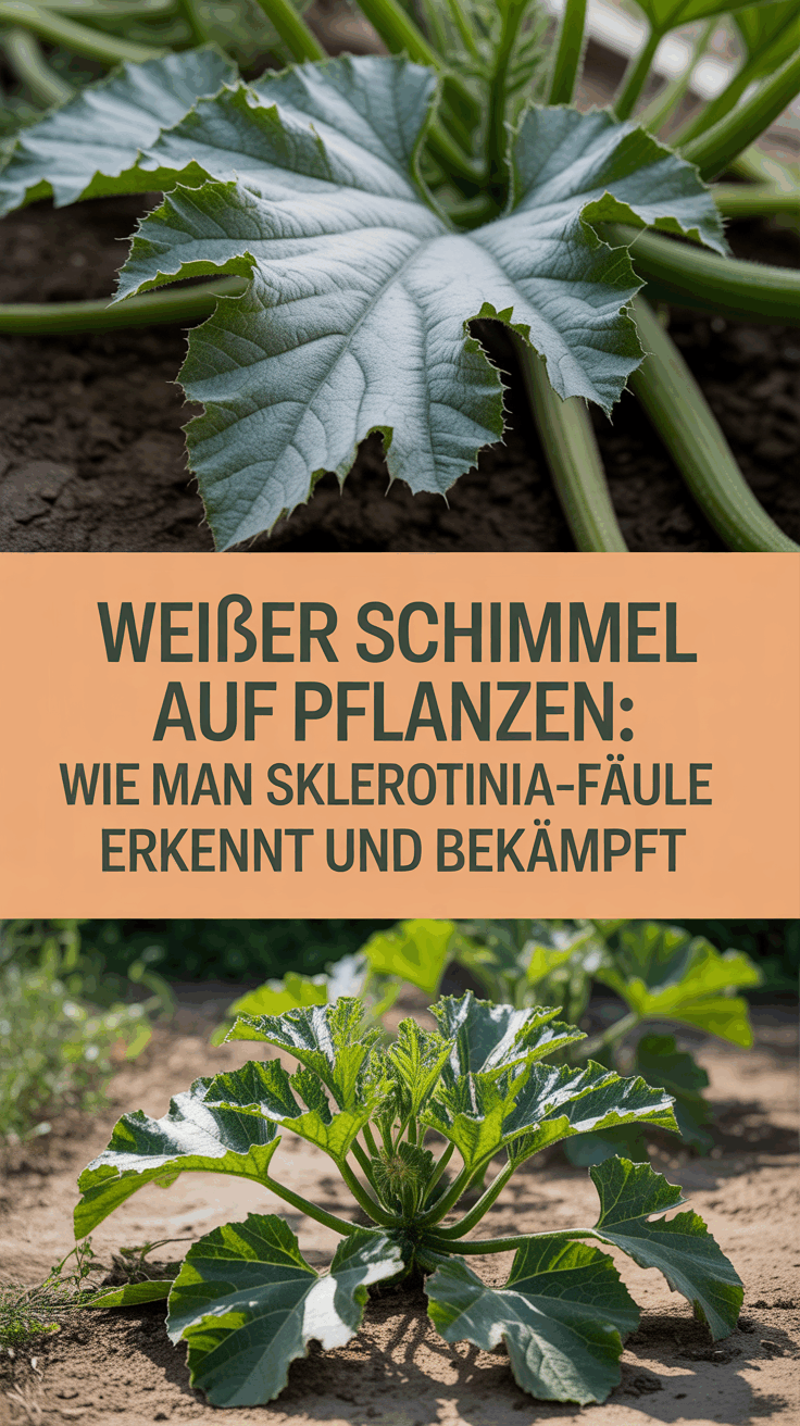Weißer Schimmel auf Pflanzen: Wie man Sklerotinia-Fäule erkennt und bekämpft