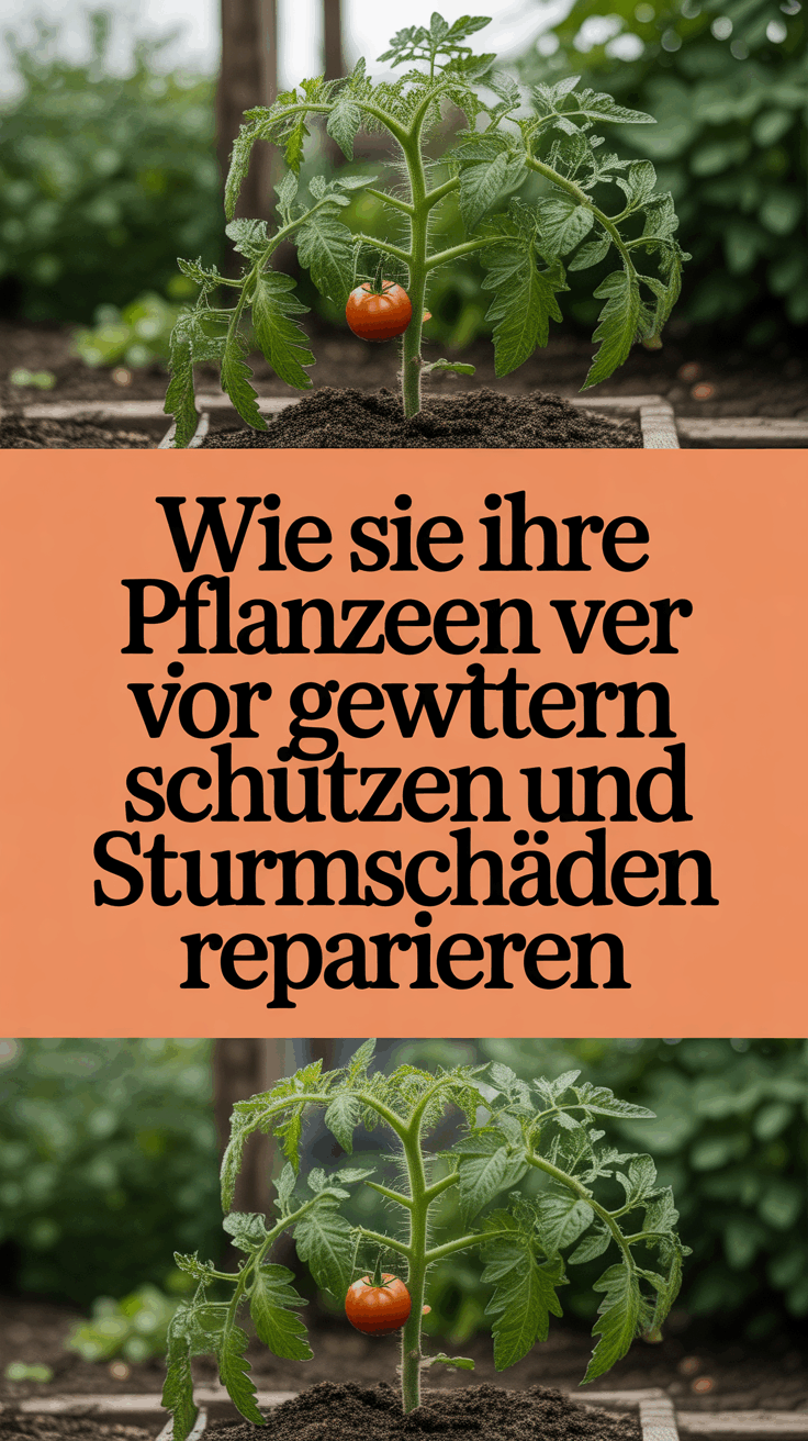 Wie Sie Ihre Pflanzen vor Gewittern schützen und Sturmschäden reparieren