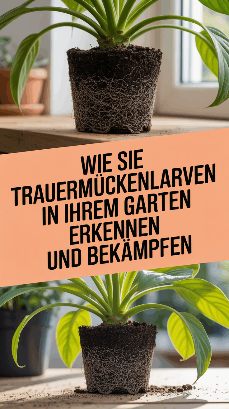 Wie Sie Trauermückenlarven in Ihrem Garten erkennen und bekämpfen