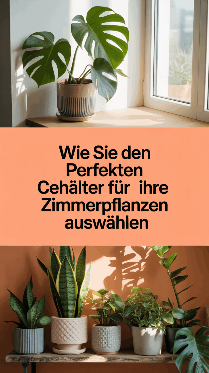 Wie Sie den perfekten Behälter für Ihre Zimmerpflanzen auswählen