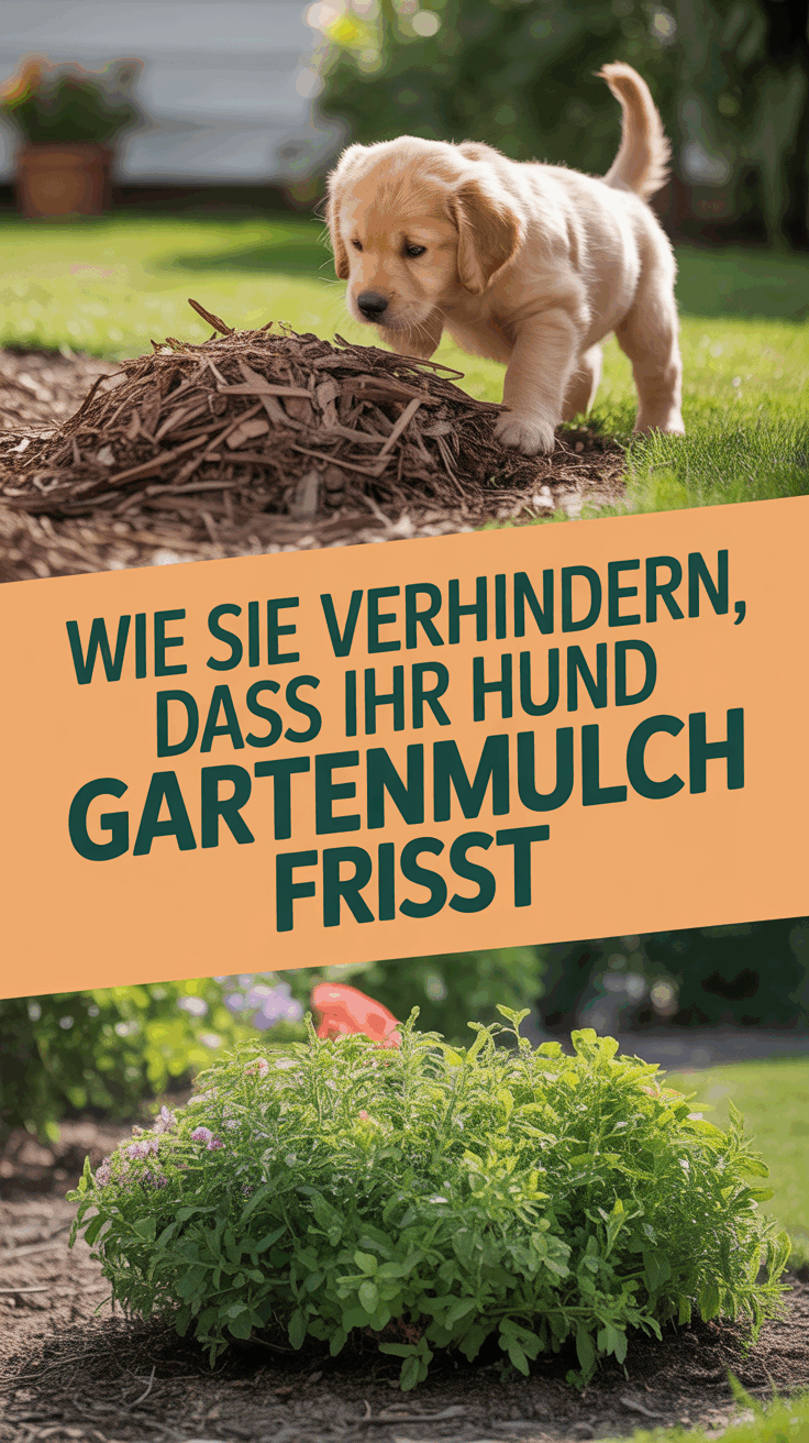 Wie Sie verhindern, dass Ihr Hund Gartenmulch frisst