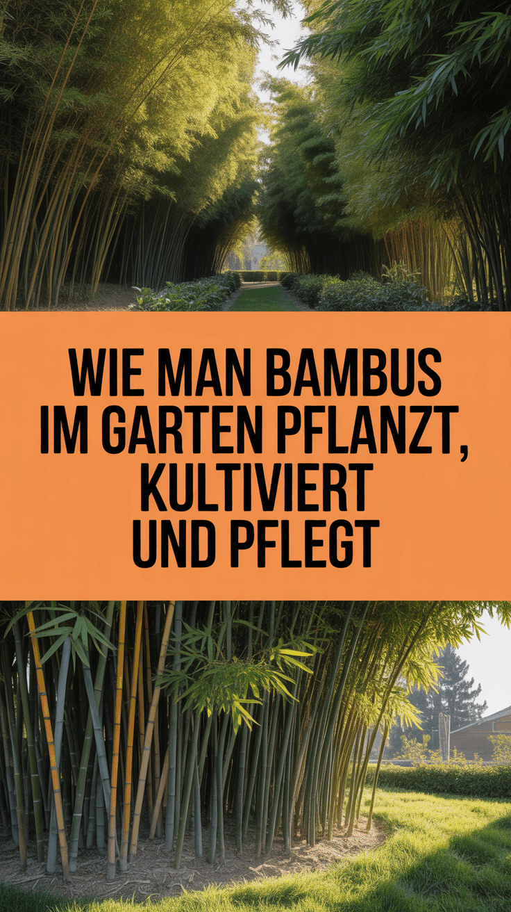 Wie man Bambus im Garten pflanzt, kultiviert und pflegt