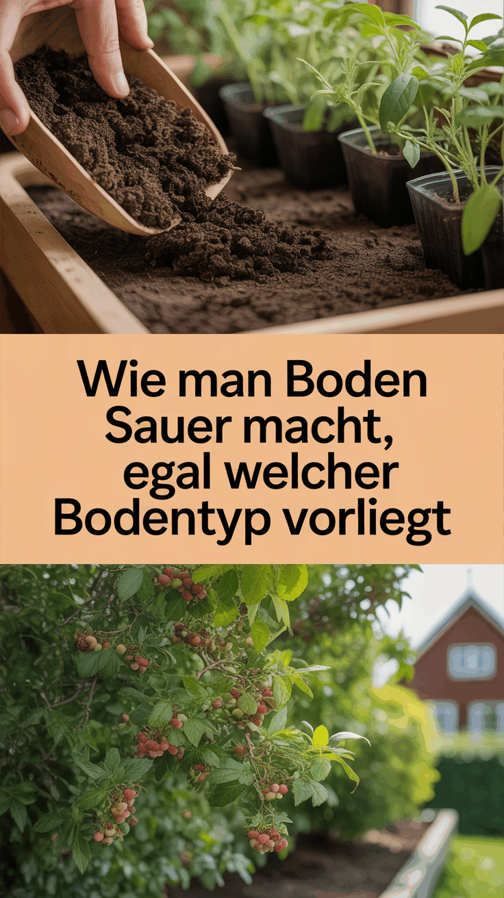 Wie man Boden sauer macht, egal welcher Bodentyp vorliegt