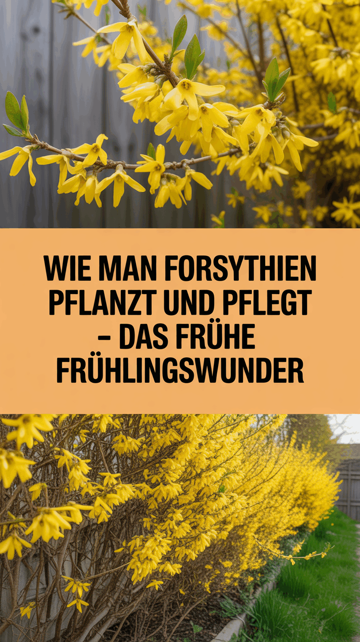 Wie man Forsythien pflanzt und pflegt – Das frühe Frühlingswunder