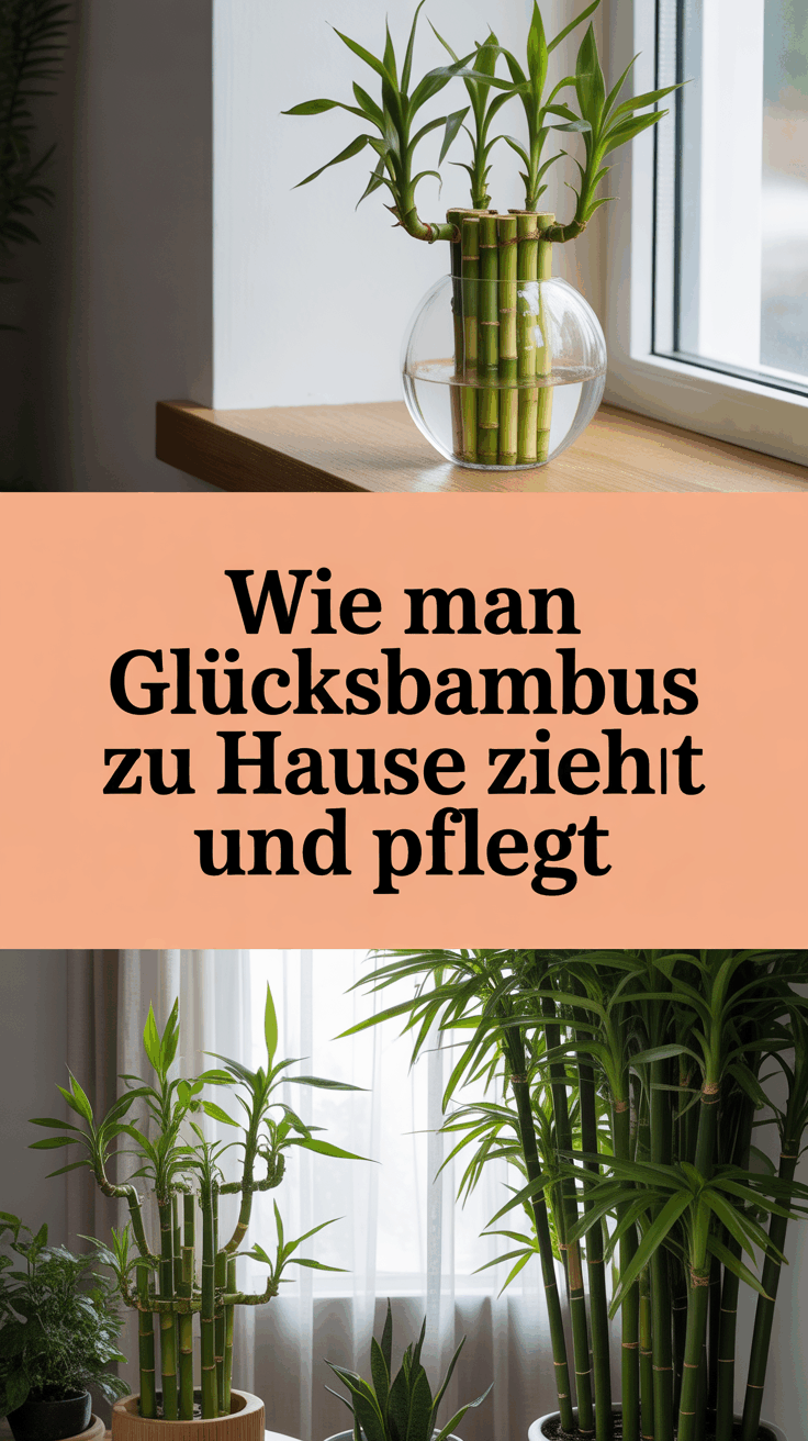 Wie man Glücksbambus zu Hause zieht und pflegt