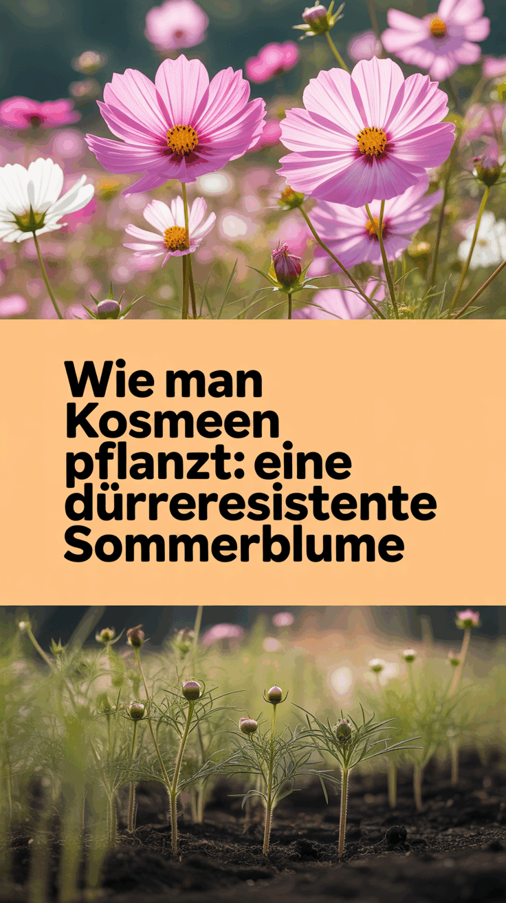 Wie man Kosmeen pflanzt: Eine dürreresistente Sommerblume