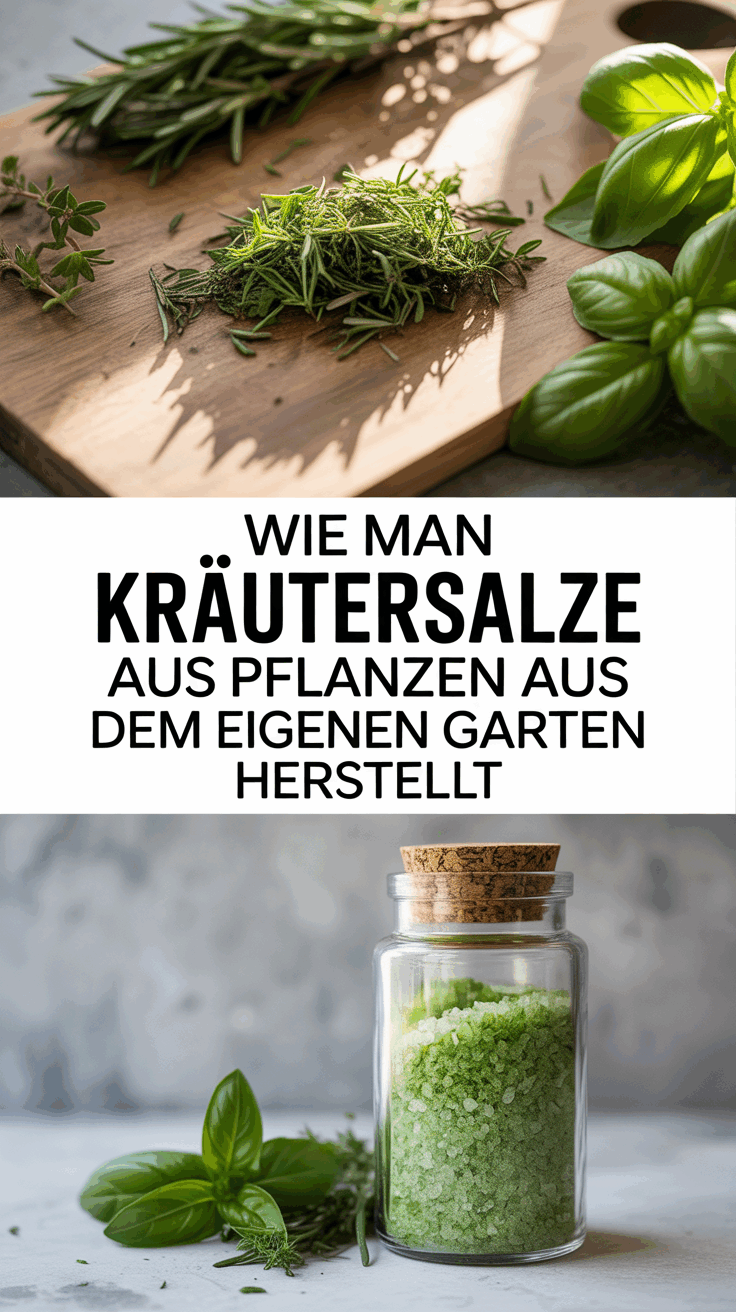 Wie man Kräutersalze aus Pflanzen aus dem eigenen Garten herstellt