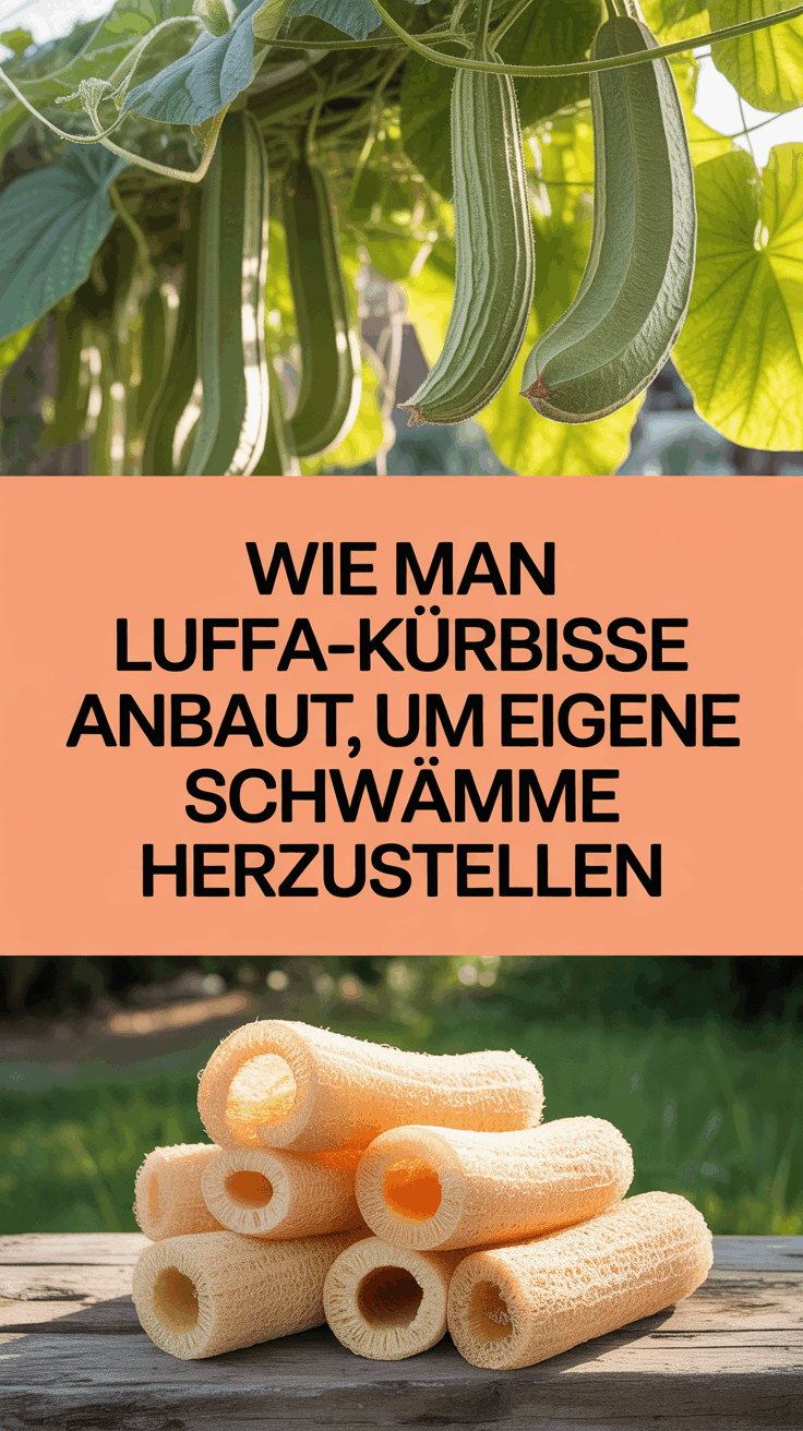 Wie man Luffa-Kürbisse anbaut, um eigene Schwämme herzustellen