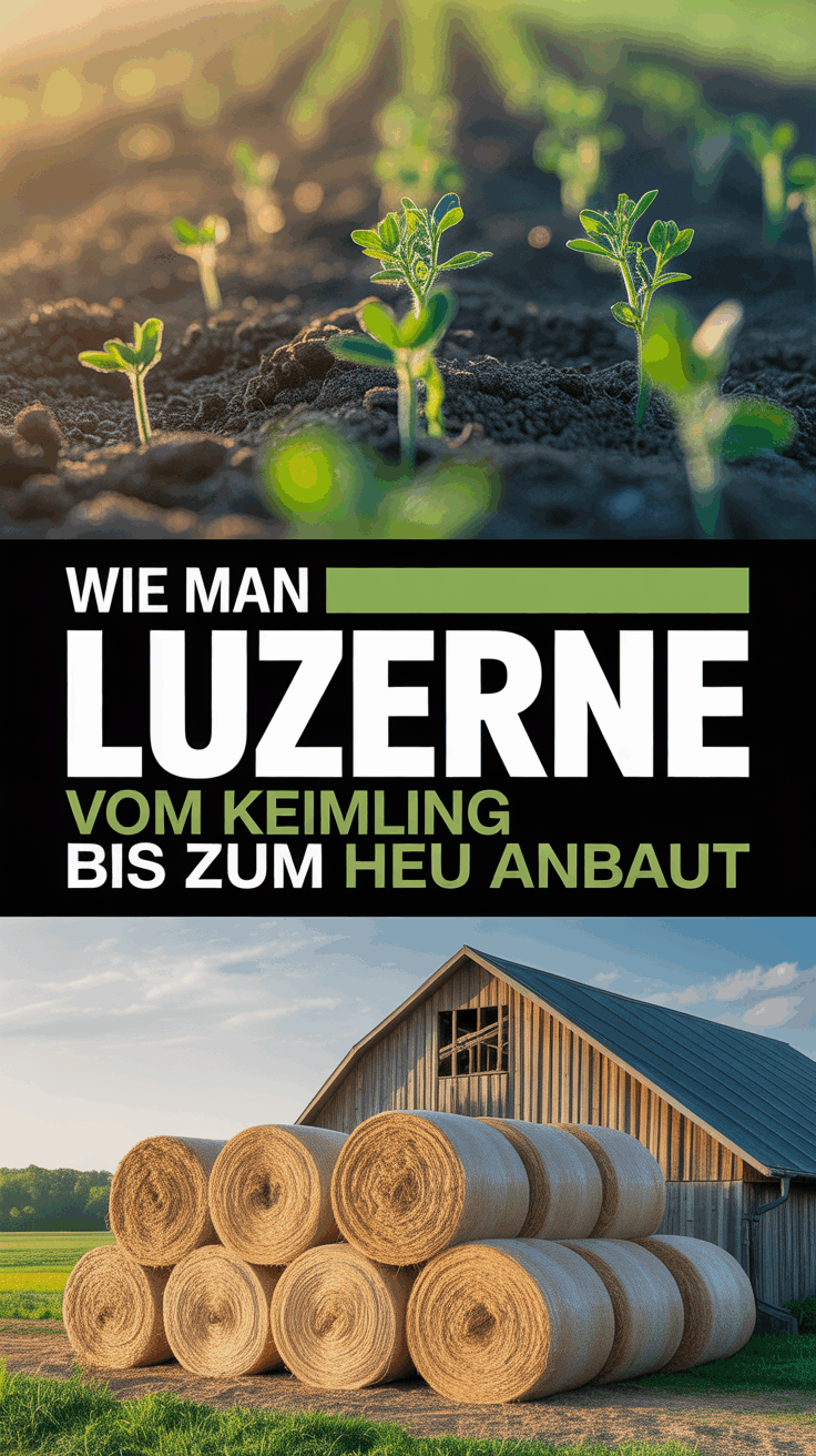 Wie man Luzerne vom Keimling bis zum Heu anbaut