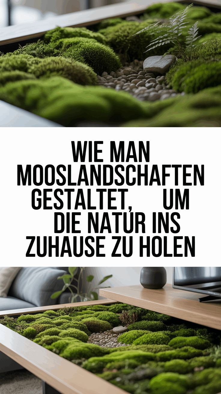 Wie man Mooslandschaften gestaltet, um die Natur ins Zuhause zu holen