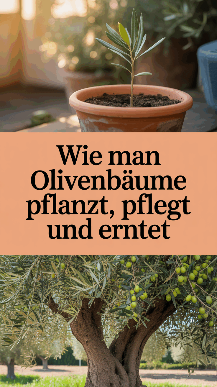 Wie man Olivenbäume pflanzt, pflegt und erntet