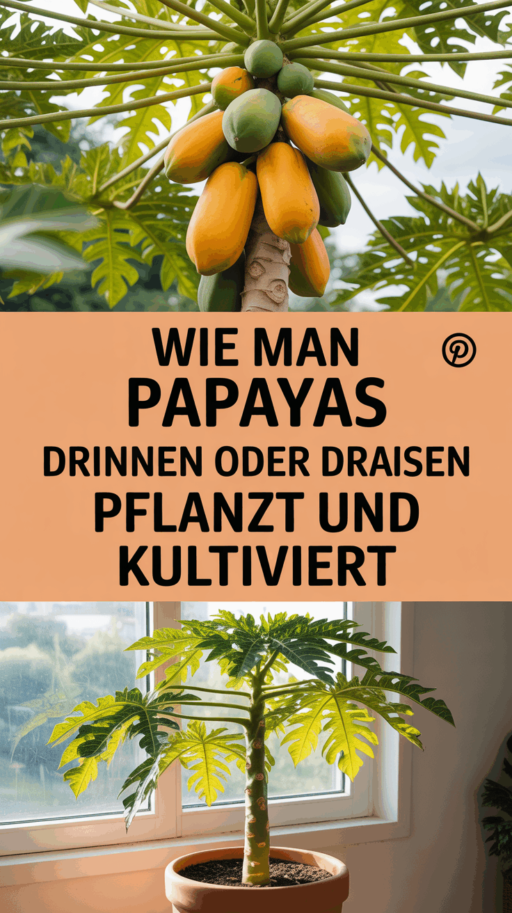 Wie man Papayas drinnen oder draußen pflanzt und kultiviert