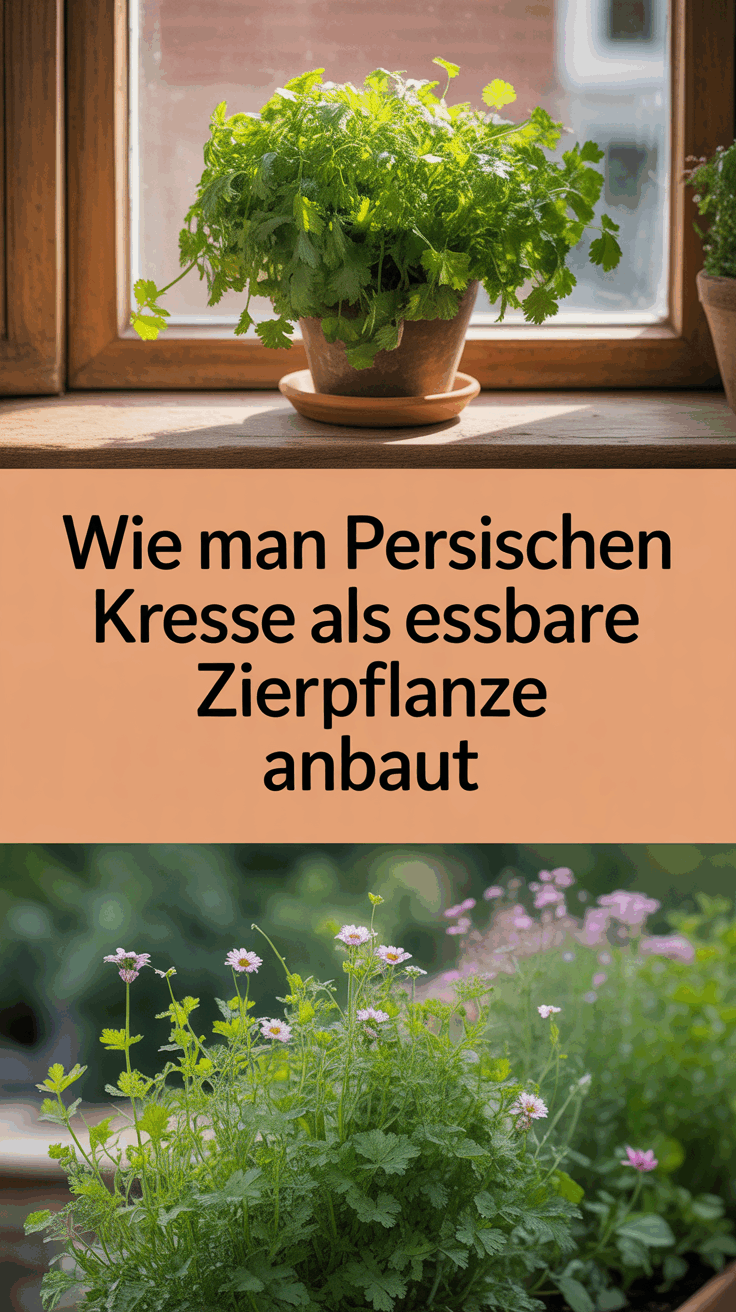 Wie man Persischen Kresse als essbare Zierpflanze anbaut
