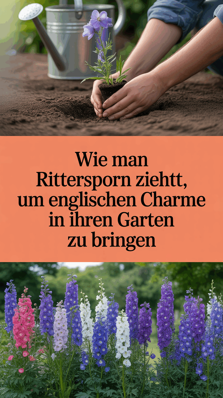 Wie man Rittersporn zieht, um englischen Charme in Ihren Garten zu bringen