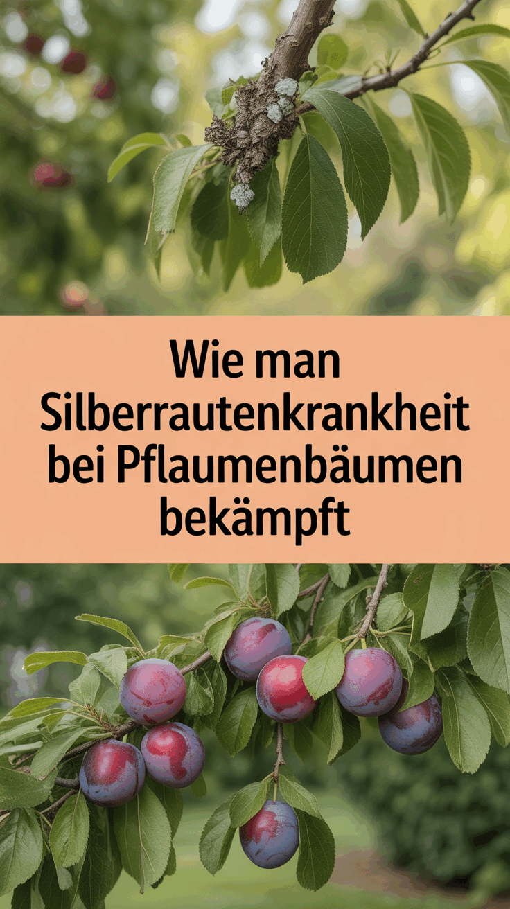 Wie man Silberrautenkrankheit bei Pflaumenbäumen bekämpft