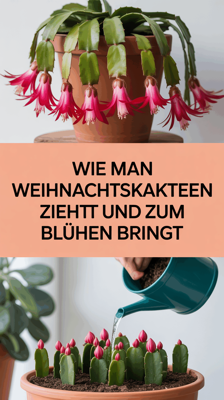 Wie man Weihnachtskakteen zieht und zum Blühen bringt