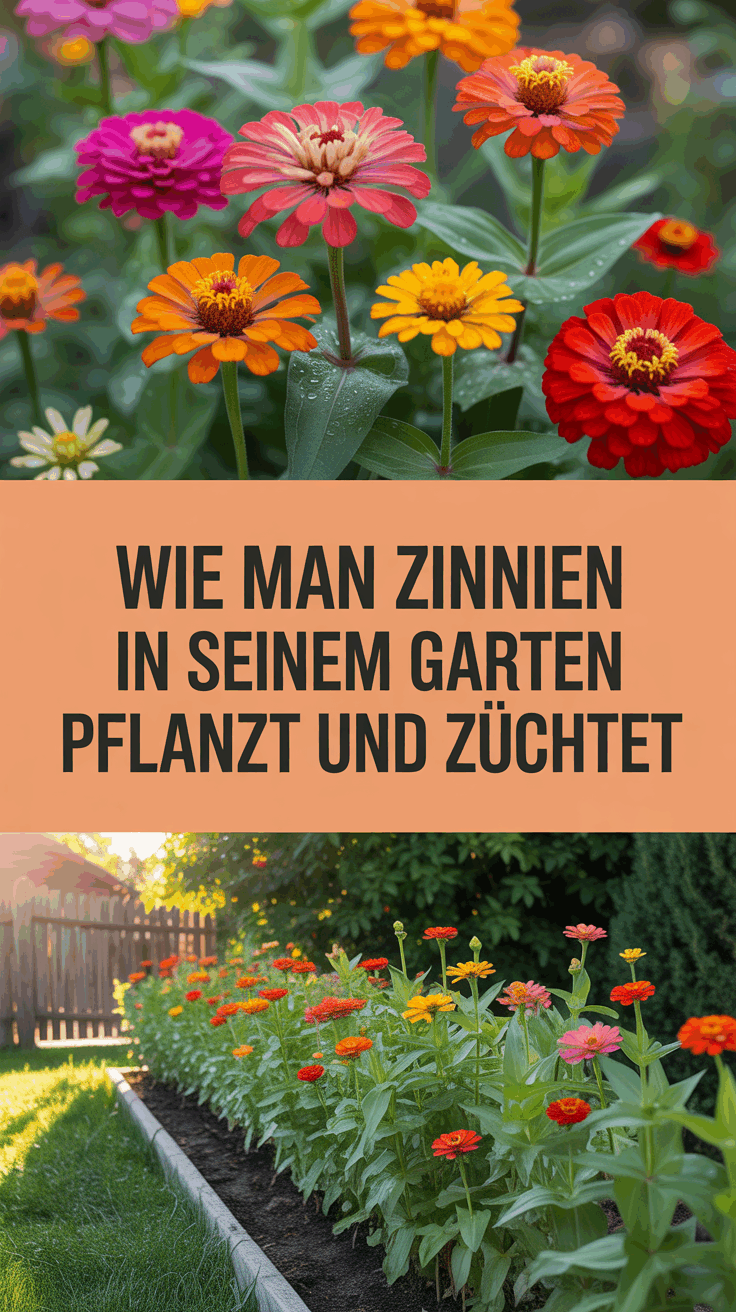Wie man Zinnien in seinem Garten pflanzt und züchtet