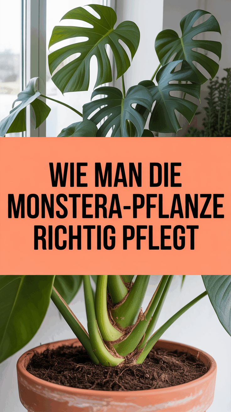 Wie man die Monstera-Pflanze richtig pflegt