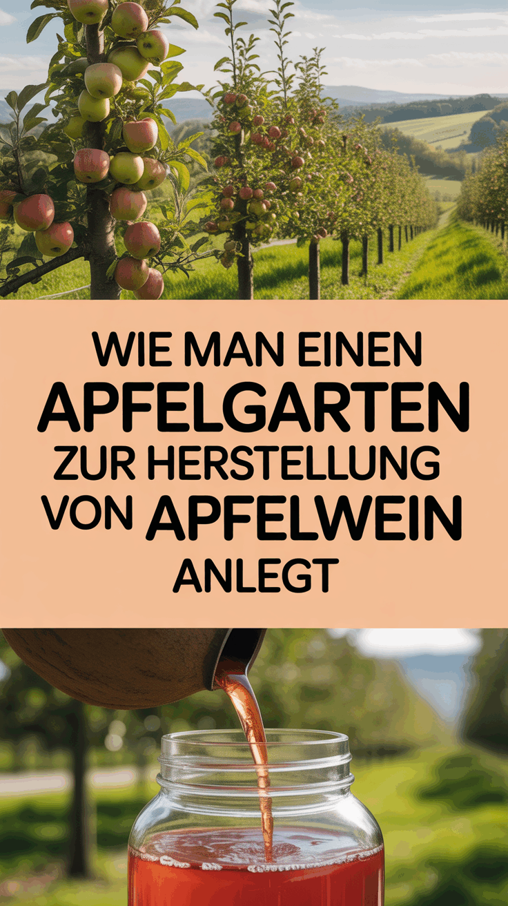 Wie man einen Apfelgarten zur Herstellung von Apfelwein anlegt