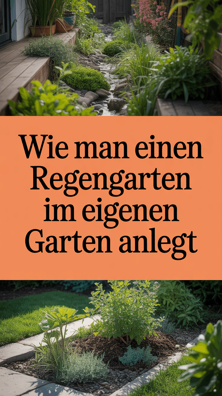 Wie man einen Regengarten im eigenen Garten anlegt