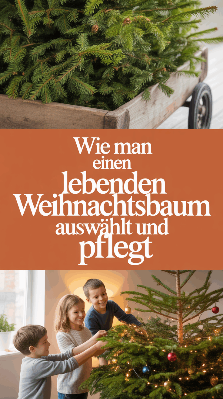 Wie man einen lebenden Weihnachtsbaum auswählt und pflegt