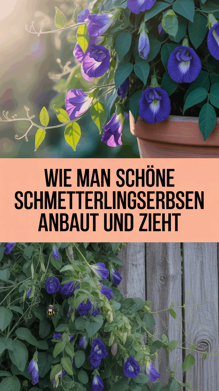 Wie man schöne Schmetterlingserbsen anbaut und zieht