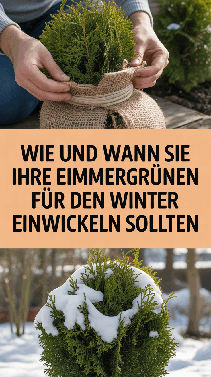 Wie und wann Sie Ihre Immergrünen für den Winter einwickeln sollten
