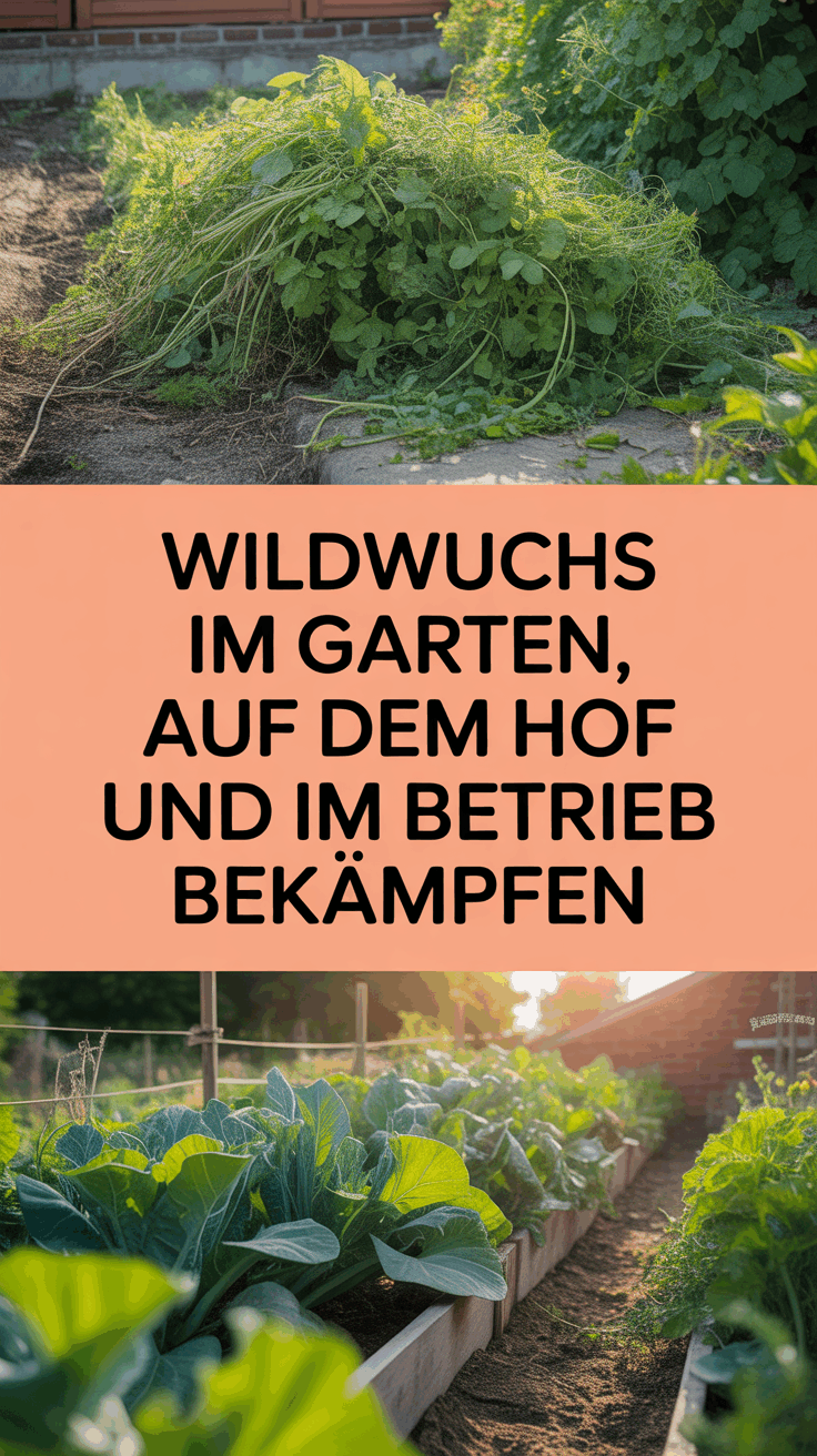 Wildwuchs im Garten, auf dem Hof und im Betrieb bekämpfen