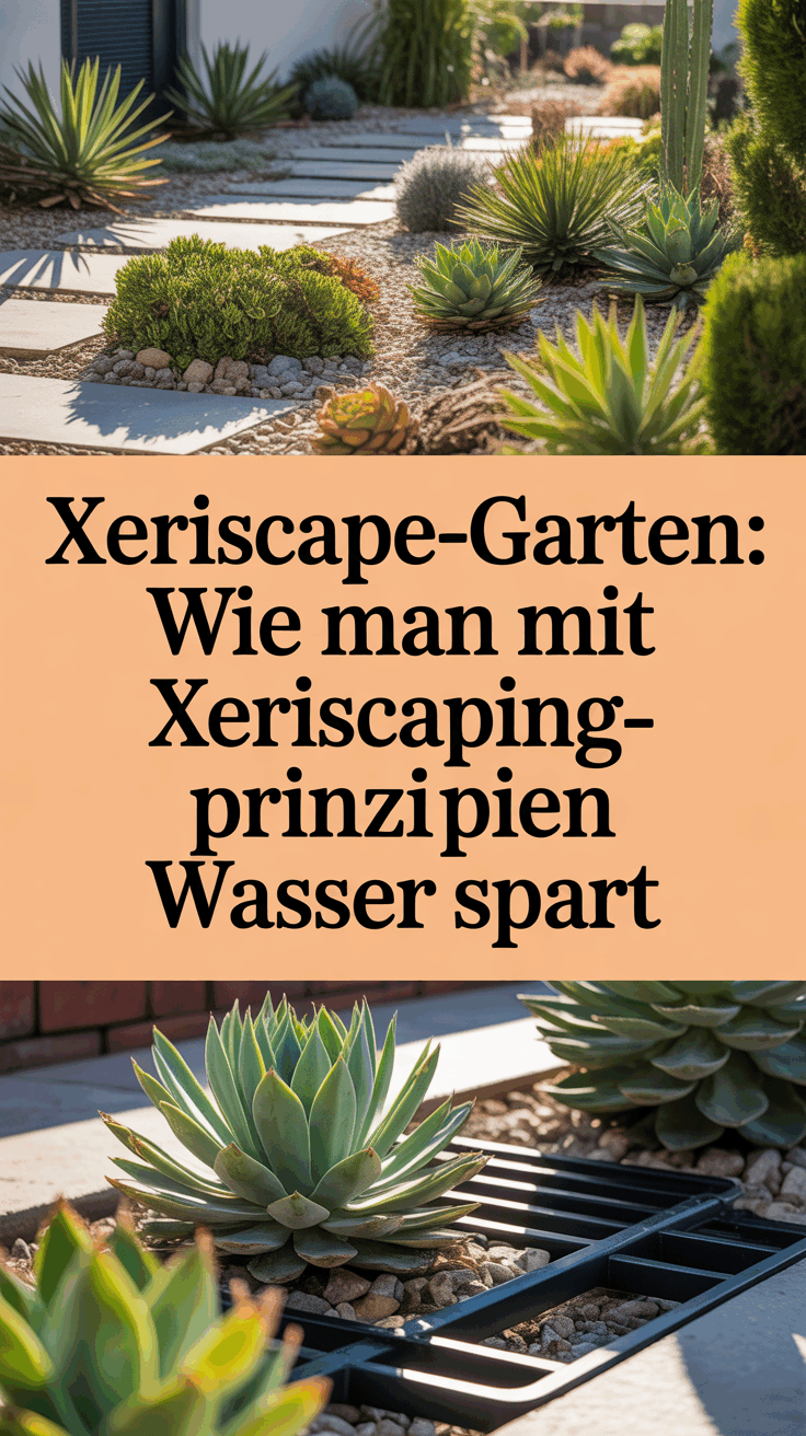 Xeriscape-Garten: Wie man mit Xeriscaping-Prinzipien Wasser spart