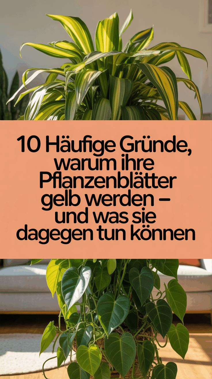 10 Häufige Gründe, warum Ihre Pflanzenblätter Gelb werden – und was Sie dagegen tun können