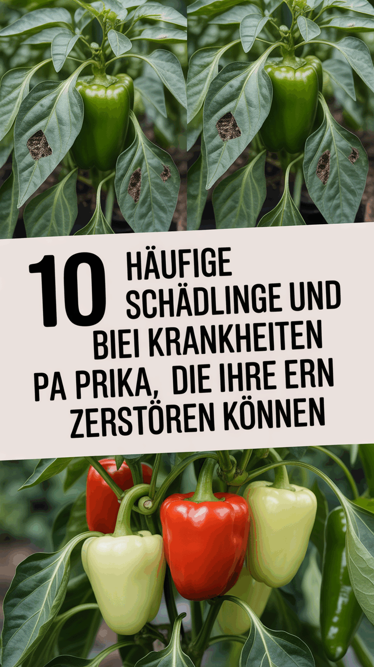 10 Häufige Schädlinge und Krankheiten bei Paprika, die Ihre Ernte zerstören können