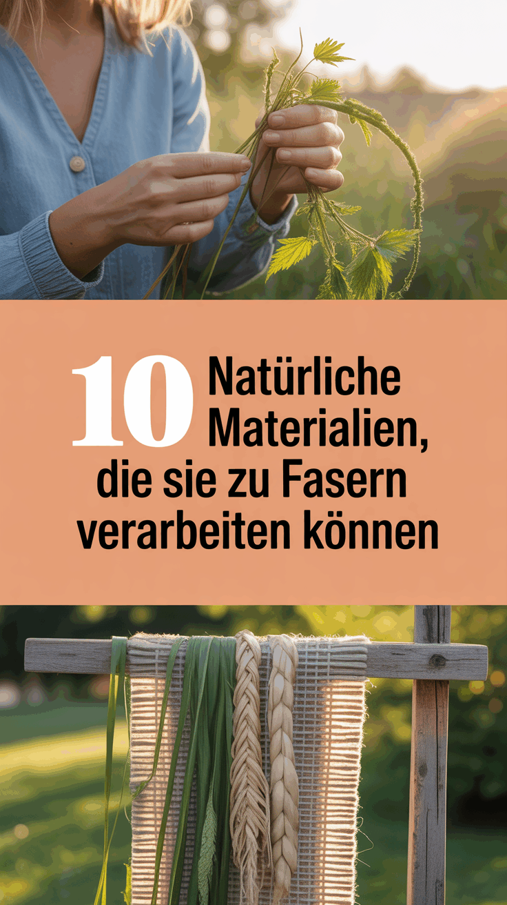 10 Natürliche Materialien, die Sie zu Fasern verarbeiten können