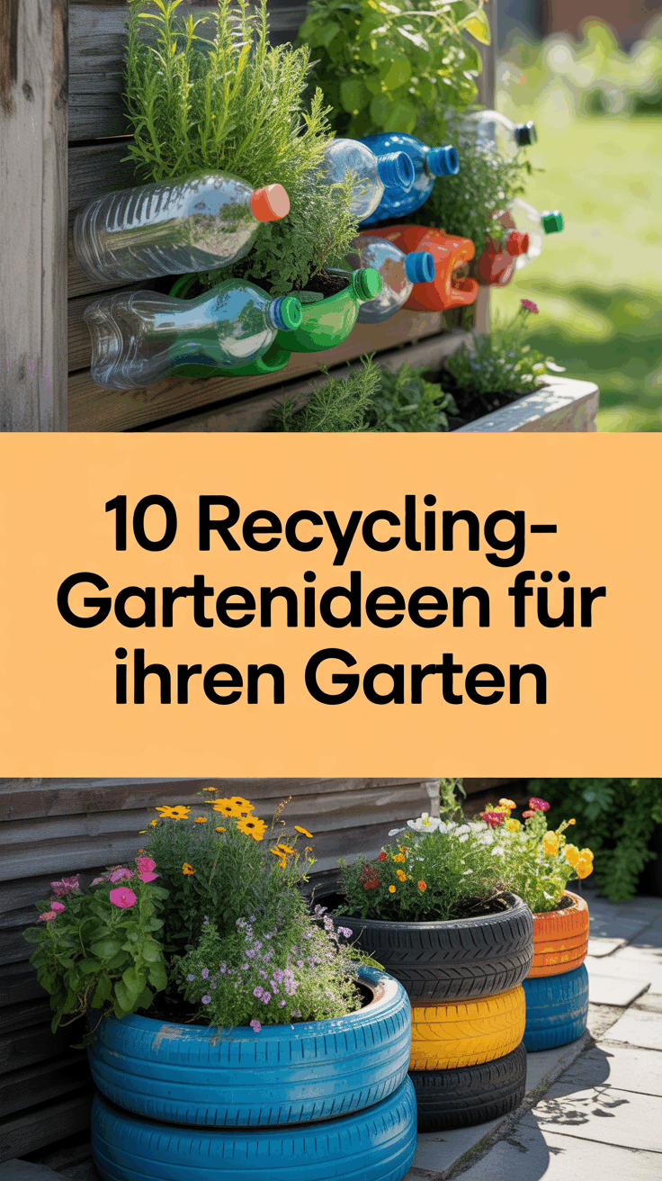 10 Recycling-Gartenideen für Ihren Garten