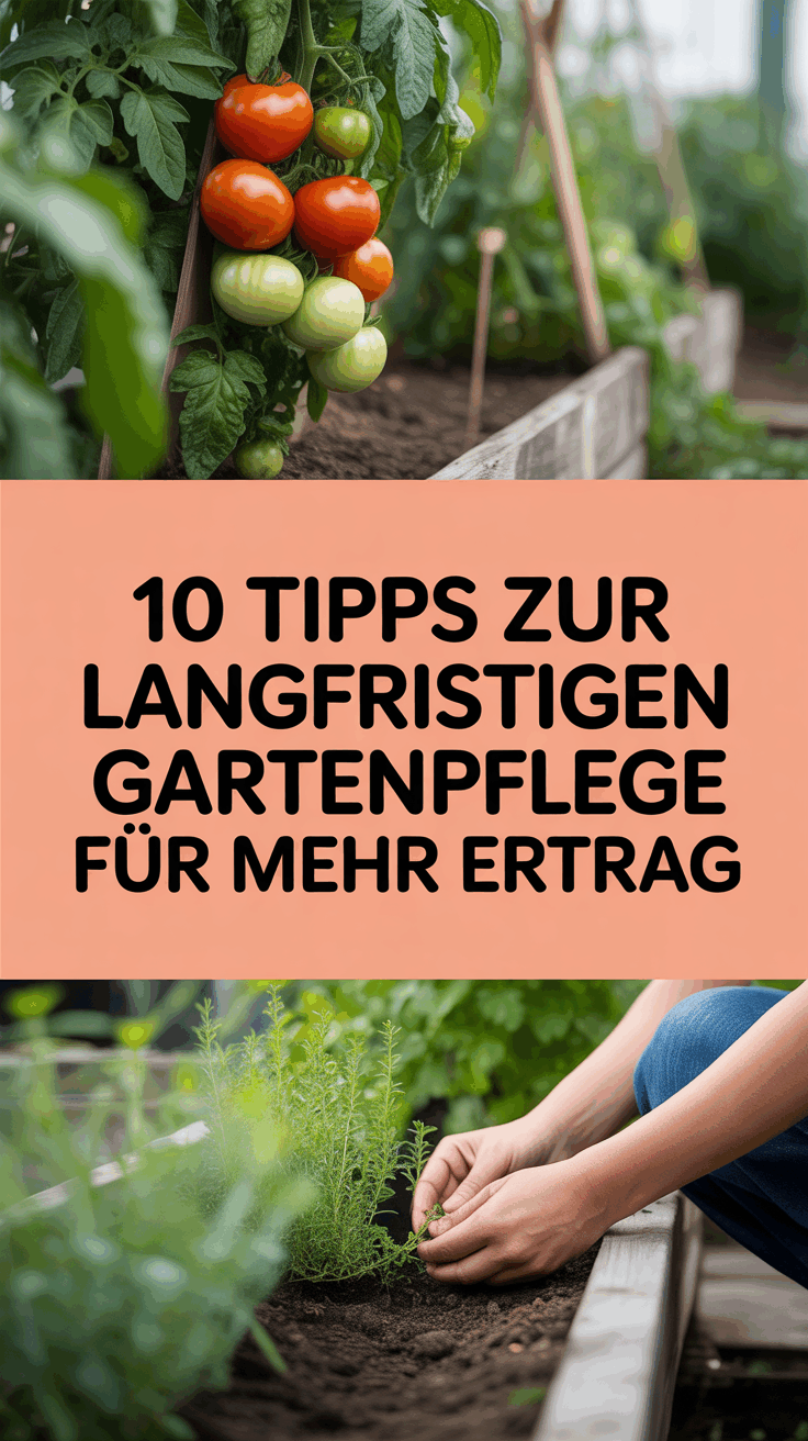 10 Tipps zur langfristigen Gartenpflege für mehr Ertrag