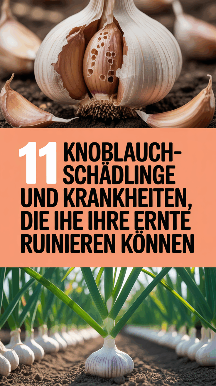 11 Knoblauch-Schädlinge und Krankheiten, die Ihre Ernte ruinieren können