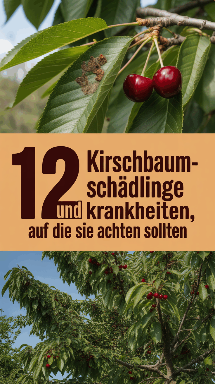 12 Kirschbaum-Schädlinge und Krankheiten, auf die Sie achten sollten