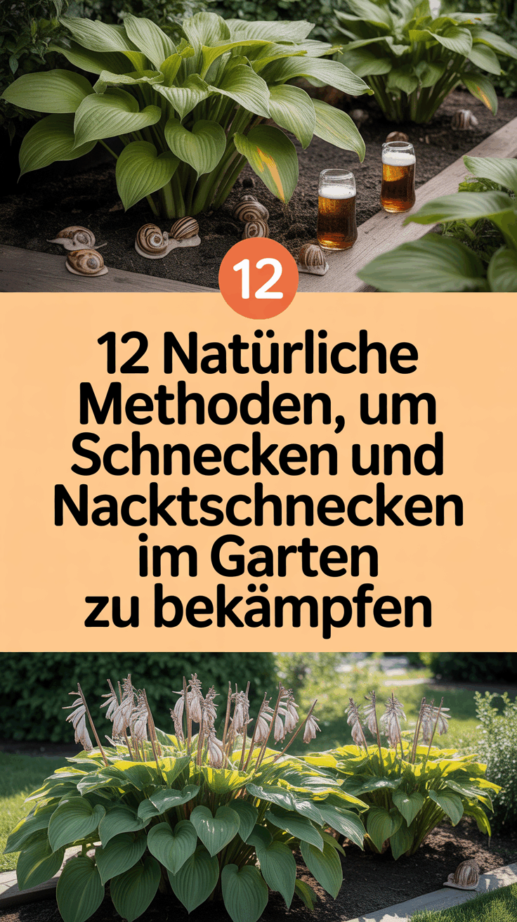 12 natürliche Methoden, um Schnecken und Nacktschnecken im Garten zu bekämpfen