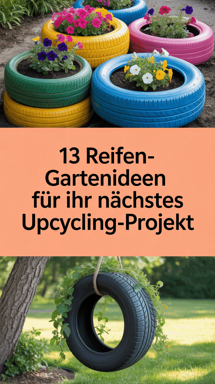 13 Reifen-Gartenideen für Ihr nächstes Upcycling-Projekt