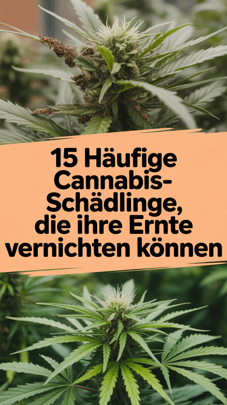 15 Häufige Cannabis-Schädlinge, die Ihre Ernte vernichten können