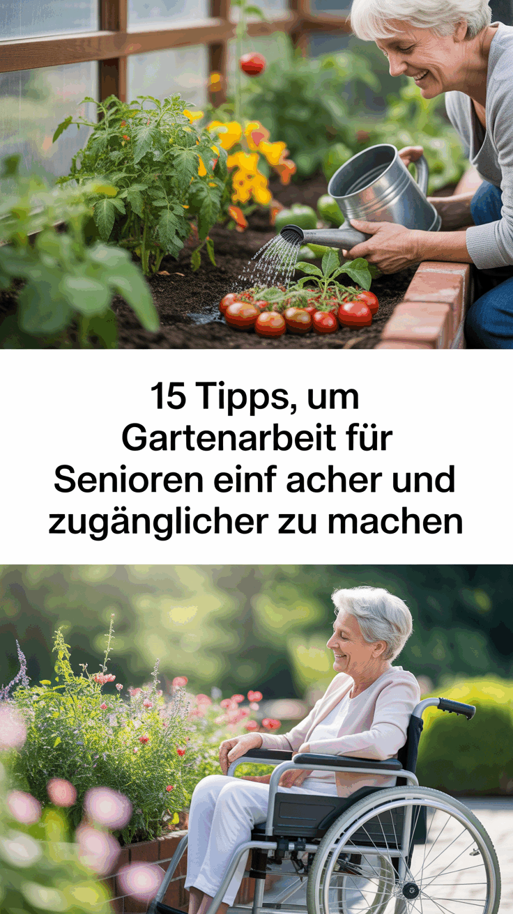 15 Tipps, um Gartenarbeit für Senioren einfacher und zugänglicher zu machen