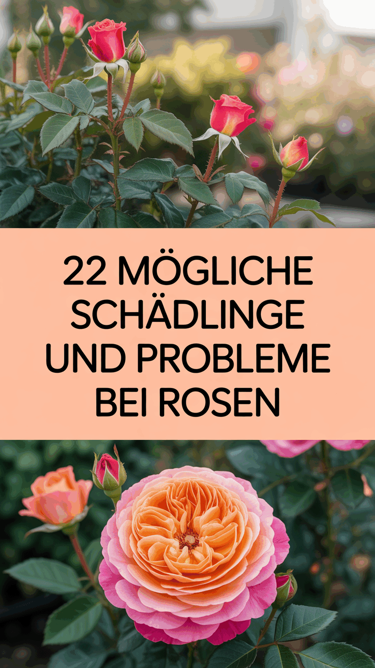 22 mögliche Schädlinge und Probleme bei Rosen