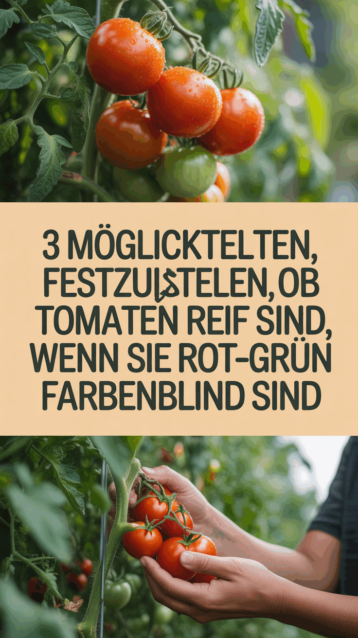 3 Möglichkeiten, festzustellen, ob Tomaten reif sind, wenn Sie rot-grün farbenblind sind